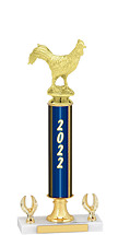 2022 Dated Gold Trophy - 2 Eagle Base - 14-16" 