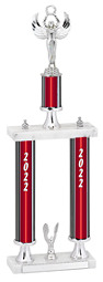 2022 Trophy with Double Column Base - 20-22" 