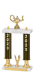 2023 Dated Gold Double Column Trophy - 15-17" 