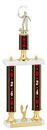 2024 Double Column Dated Gold Trophy - 20-22" 
