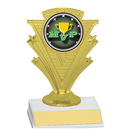 full color hologram swimming trophy award gold resin 