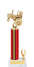 11-13" Red and Gold Trophy with 1 Eagle Base