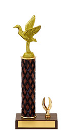 11" Diamond Cut Trophy with 1 Eagle Base