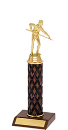 10-12" Diamond Cut Trophy with Round Column