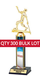 Buy in Bulk Baseball Trophy - Classic 10 inch Baseball Trophy - Qty of 300