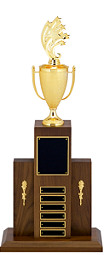 30" Perpetual Trophy with Figure - 6 Nameplates