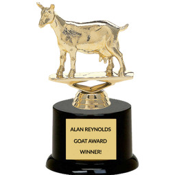 Custom Engraved Goat Trophy 