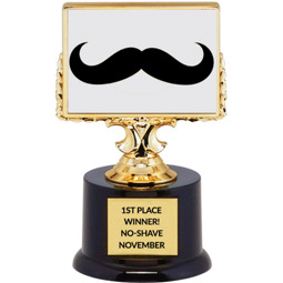Winning Mustache Trophy - No-Shave November Trophy