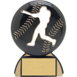 Baseball Trophy - Male Baseball Shadow Resin Award