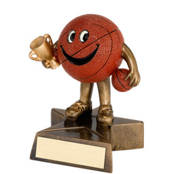 Basketball Trophy - Resin Happy Basketball Trophy
