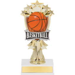 Basketball Trophy - Basketball and Stars Trophy
