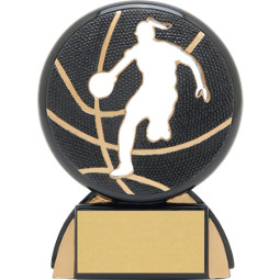 Basketball Trophy - Female Basketball Shadow Resin Award