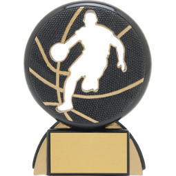 Basketball Trophy - Male Basketball Shadow Resin Award