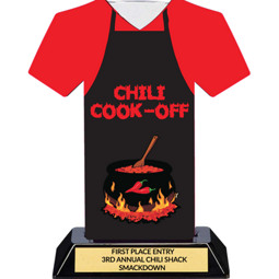 Chili Cook-Off Contest Trophy - 7 inches