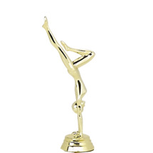 Female Gymnast Handstand Gold Trophy Figure