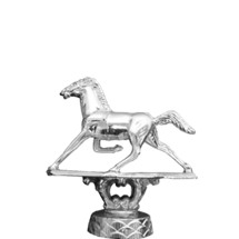 Pacer Horse Silver Trophy Figure
