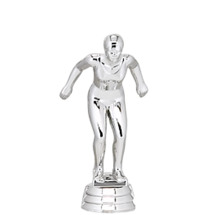 Swimming Female Silver Trophy Figure