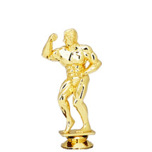 Male Body Builder Gold Trophy Figure