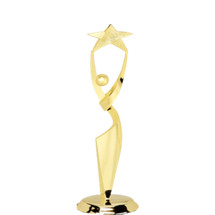 Contemporary Star Achievement Gold Trophy Figure