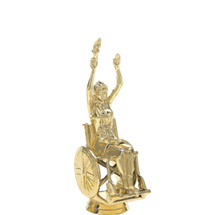 Wheelchair Victory Female Gold Trophy Figure