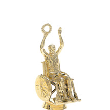 Wheelchair Victory Male Gold Trophy Figure