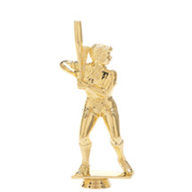 Female Softball Batter Gold Trophy Figure