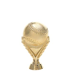 Trophée Baseball/Softball – Figurine Métal Doré – Socle Marbre – 9,5″