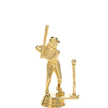 Female T-Ball Player Gold Trophy Figure