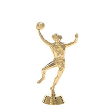 Male Basketball Hookshot Gold Trophy Figure