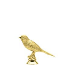 Canary Bird Gold Trophy Figure