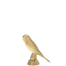 Parakeet Bird Gold Trophy Figure
