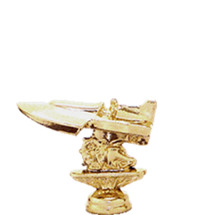 Inboard Hydroplane Boat Gold Trophy Figure