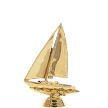 Sailboat Gold Trophy Figure