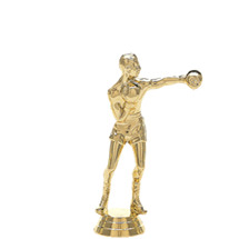 Male Boxer Gold Trophy Figure
