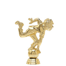 Male Comic Bowler Gold Trophy Figure