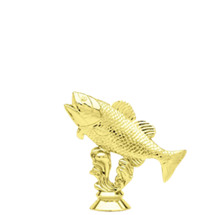 Bass Fish Gold Trophy Figure
