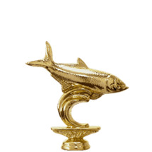 Tarpon Fish Gold Trophy Figure
