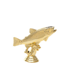 Trout Fish Gold Trophy Figure