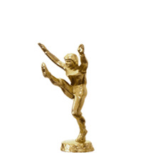 Football Kicker Gold Trophy Figure
