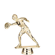 Female Frisbee Gold Trophy Figure