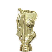 3d Golf Gold Trophy Figure