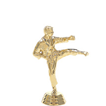 Karate Kick Male Gold Trophy Figure