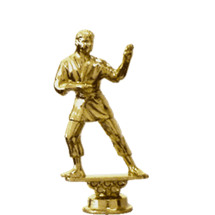 Karate Standing Male Gold Trophy Figure