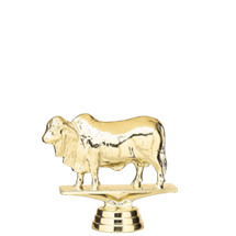 Brahma Bull Gold Trophy Figure