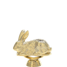 Rabbit Gold Trophy Figure
