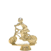 Moto-Cross Bike w/Rider Gold Trophy Figure