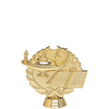 Lamp of Learning 3-D Gold Trophy Figure