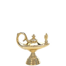 Lamp of Learning Gold Trophy Figure