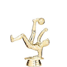 Soccer/Bicycle Female Gold Trophy Figure
