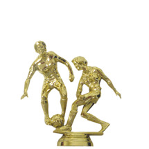 Soccer Double Action Female Gold Trophy Figure
